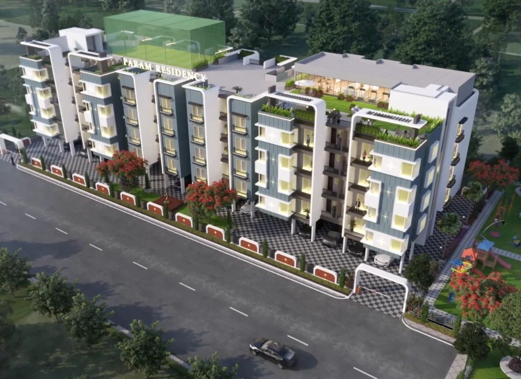 Param Residency aerial render